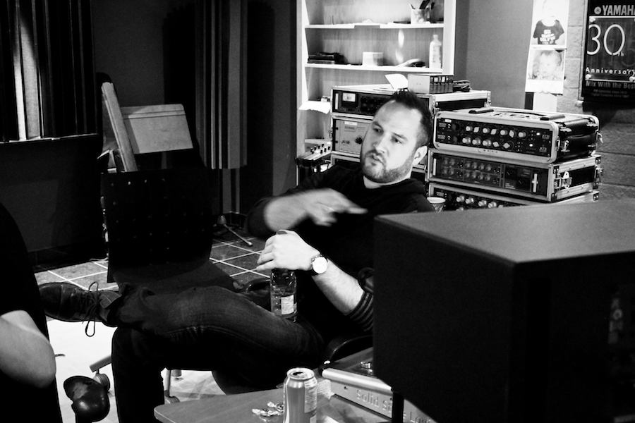 Steph Morin In the studio
