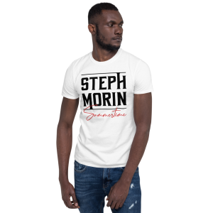 Steph Morin Summertime white T-shirt dark logo