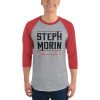 Steph Morin Summertime Baseball Shirt grey red