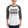 Steph Morin Summertime Baseball Shirt Grey White