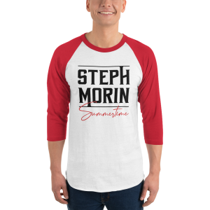 Steph Morin Summertime Baseball Shirt Red White